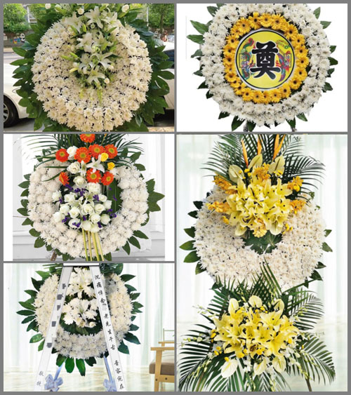 湖南永州道县万家庄街道天堂福村花圈速递